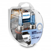 Комплект галогенных ламп Philips CrystalVision 12362CVS2 / 12362CVSM (H11)