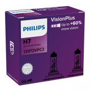Комплект галогенних ламп Philips Vision Plus 12972VPC2 (H7)