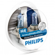 Комплект галогенных ламп Philips MasterDuty BlueVision 13342MDBVS2 24V (H4)
