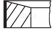 Поршневые кольца MAHLE 02207N1