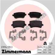 Тормозные колодки ZIMMERMANN 23914.170.3
