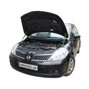 Амортизаторы капота (газовые упоры капота) Euro-Upor EU-NI-TII-01-2 для Nissan Tiida (2004-2011) 2шт