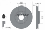 Тормозной диск TEXTAR 92116005