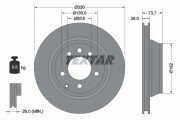 Тормозной диск TEXTAR 92122005
