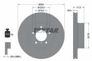 Тормозной диск TEXTAR 92122605