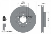 Тормозной диск TEXTAR 92125503