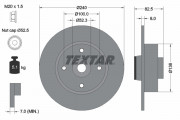 Тормозной диск TEXTAR 92154403