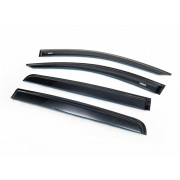 Дефлекторы окон (ветровики) на Mitsubishi L200 (2015+) / Fiat Fullback (2016+) Niken 001mt110201 (комплект 4шт)