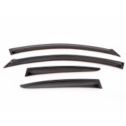 Дефлекторы окон (ветровики) на Mazda 3 (2009-2013) ANV anv7332 (комплект 4шт)
