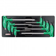 Набор L-образных ключей TORX с ручкой T10-T50 (в ложементе) Toptul GAAT0804 (8шт)
