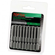 Набор бит 1/4'' 50мм PH2 магнитных (под шуруповерт) Toptul FSLA0802G (10шт)