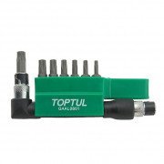 Набір біт 1/4'' TORX T10-T40 з Г-подібним перехідником Toptul GAAL0801 (8шт)