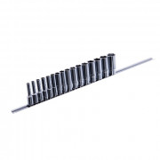 Набор длинных торцевых 6-гранных головок 3/8'' 6-22мм (на планке) Toptul GAAQ1202U (16шт)