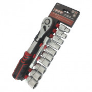 Набор торцевых головок с трещоткой 1/2'' и удлинителем Haisser 70111 (12шт)