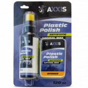 Очищувач-поліроль пластику салону з губкою AXXIS Plastic Polish