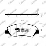 Колодки гальмівні SpeedMate SM-BPH029