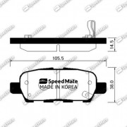 Тормозные колодки SpeedMate SM-BPS009
