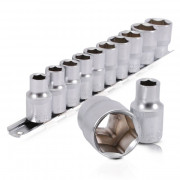 Набір торцевих головок 1/2'' 10-24мм (на планці) Intertool ET-6011 (10шт)