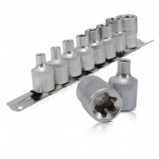 Набор торцевых головок TORX 3/8'' E5-E16 (на планке) Intertool ET-6015 (8шт)