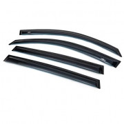 Дефлекторы окон (ветровики) на Volkswagen Tiguan 1 (2007-2016) HIC vw26 (комплект 4шт)
