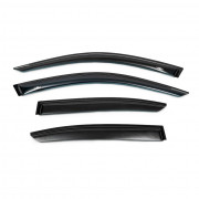 Дефлекторы окон (ветровики) на BMW 3 серии (F30 / F31 / F34) 2012-2019 HIC bm27 (комплект 4шт)