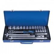 Набір інструменту 1/2'' в металевому кейсі Стандарт ST-1224 (24шт)