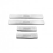 Накладки на внутренние пороги для Toyota Land Cruiser Prado 150 (2009+) Libao bkt-tp-p01 (комплект 4шт)
