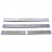 Накладки на пороги Renault Megane 2 (2004-2009) Carmos car0187 (комплект 4шт)