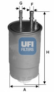 Топливный фильтр UFI 24.117.00