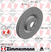 Тормозной диск ZIMMERMANN 400.5514.20