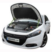 Амортизаторы капота (газовые упоры капота) Euro-Upor EU-DO-DAR-01-2 для Dodge Dart (2012-2016) 2шт