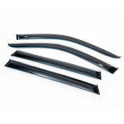 Вітровики (дефлектори вікон) з хромом BMW X6 (E71) 2008-2014 HIC bm20-m (комплект 4шт)