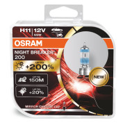 Комплект галогенних ламп Osram Night Breaker 200 64211 NB200-HCB Duobox +200% (H11)