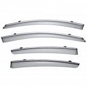 Дефлекторы окон (ветровики) с хромом на Buick Regal (2011-2017) WELLvisors 3-847BU003 (комплект 4шт)