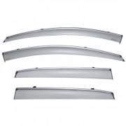 Дефлекторы окон (ветровики) с хромом на Acura RDX (2013-2018) WELLvisors 3-847AC004 (комплект 4шт)