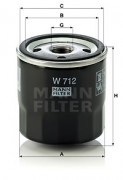 Масляный фильтр MANN W712