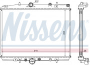 Радіатор охолодження двигуна NISSENS 63704A