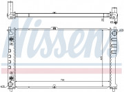Радиатор охлаждения двигателя NISSENS 66619