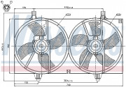 Вентилятор охлаждения радиатора NISSENS 85526
