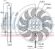 Вентилятор охлаждения радиатора NISSENS 85731