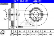 Тормозной диск ATE 24.0128-0132.1