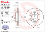 Тормозной диск BREMBO 09.9817.10