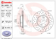 Тормозной диск BREMBO 09.A455.1X