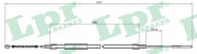 Трос стоянкового (ручного) гальма LPR C0954B