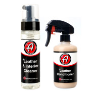 Комплект для ухода за кожей авто (мощный очиститель Adam's Polishes Leather & Interior Cleaner пенник + кондиционер Adam's Polishes Leather Conditioner триггер)