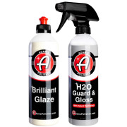 Комплект для восстановления блеска, маскировки царапин и защиты кузова (глейз Adam's Polishes Brilliant Glaze + гибридный силант / герметик Adam's Polishes H2O Guard & Gloss)