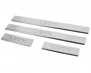 Накладки на пороги Seat Leon (2013-2020) Carmos 009st040207 (комплект 4шт)