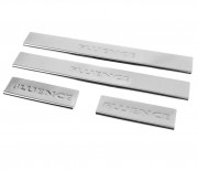 Накладки на пороги для Renault Fluence (2009+) Carmos 009rn180207 (комплект 4шт)