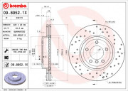 Brembo Тормозной диск BREMBO 09.8952.1X