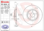Brembo Тормозной диск BREMBO 08.N249.11